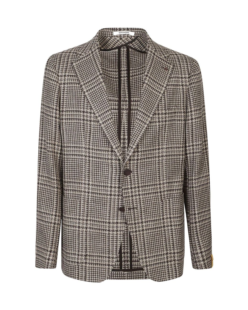 Tagliatore Gray Montecarlo Check Jacket for men