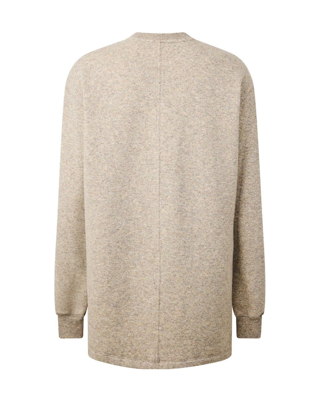 Rick Owens White Solid Color Knit Sweater for men