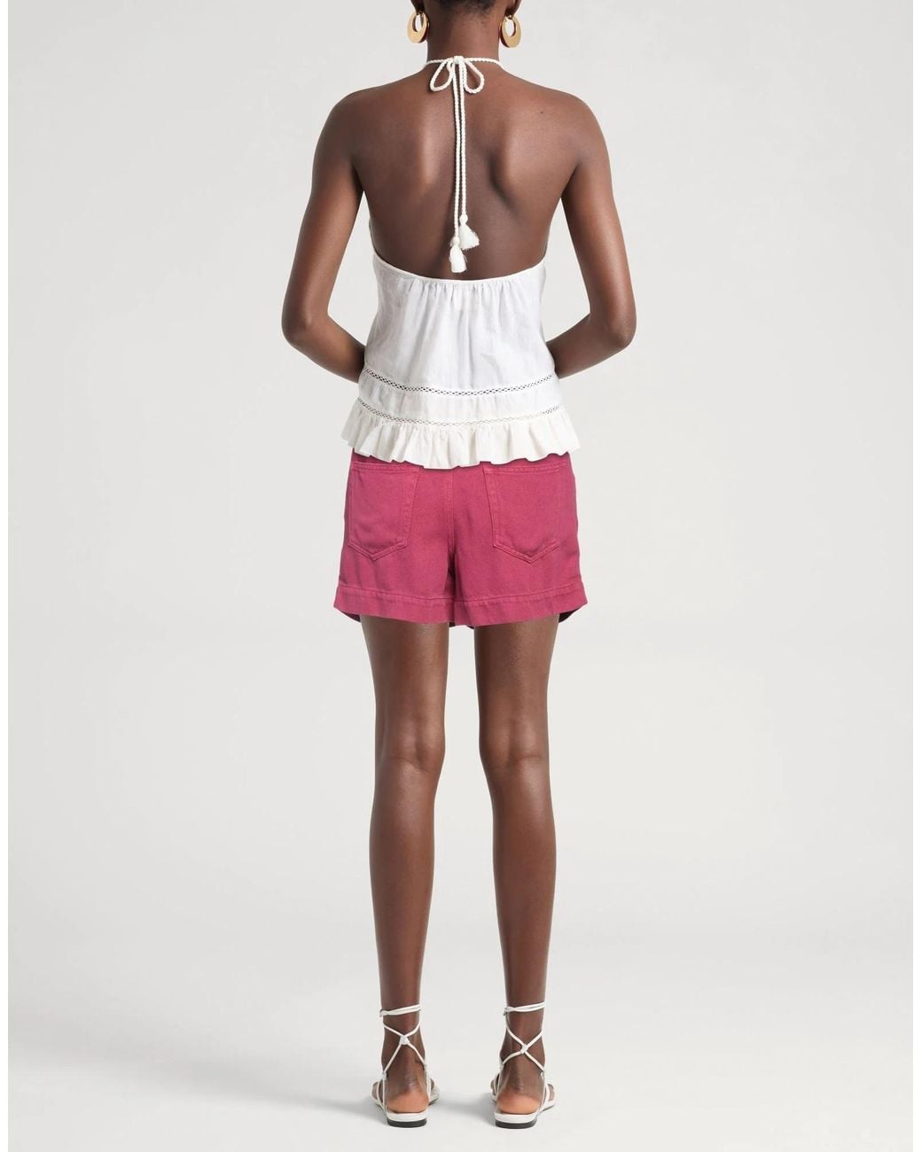 Isabel Marant Pink Denim Shorts