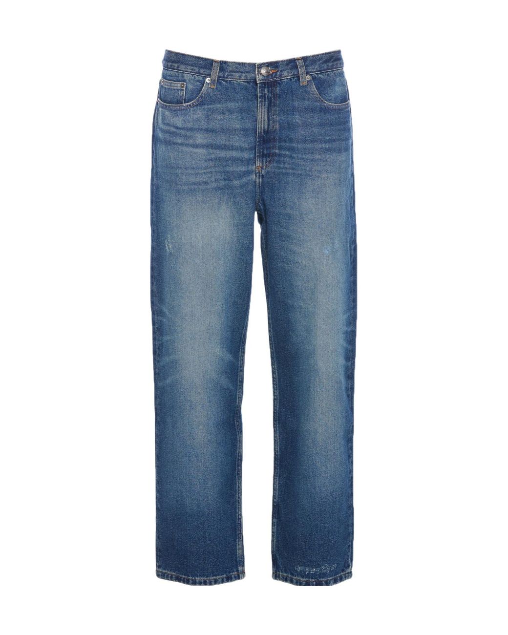 A.P.C. Blue Straight Leg Jeans for men