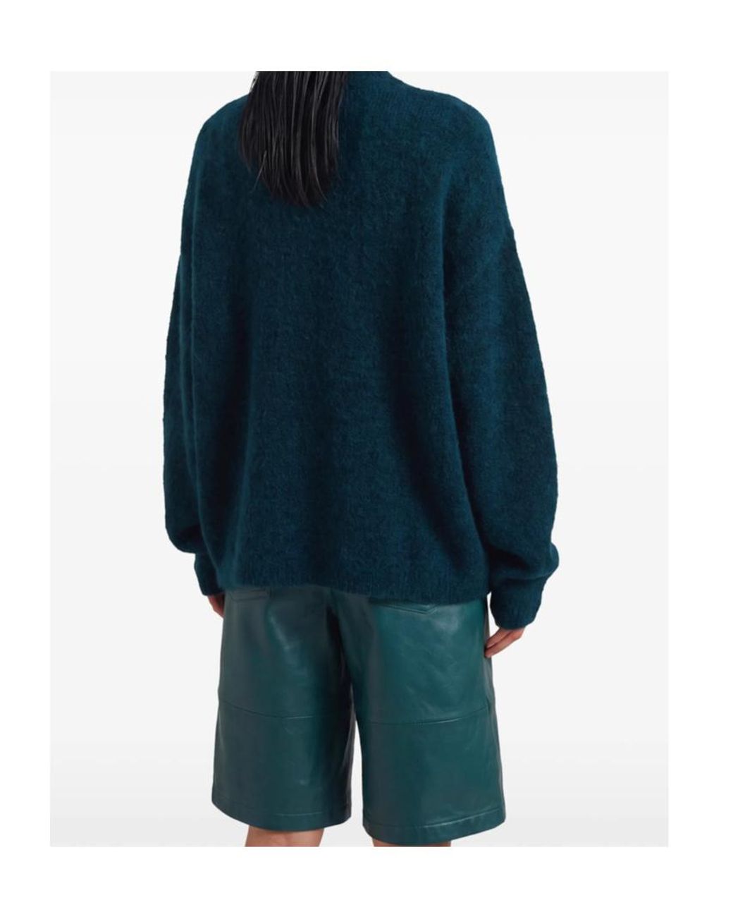 Frankie Shop Blue Long-Sleeved Sweater