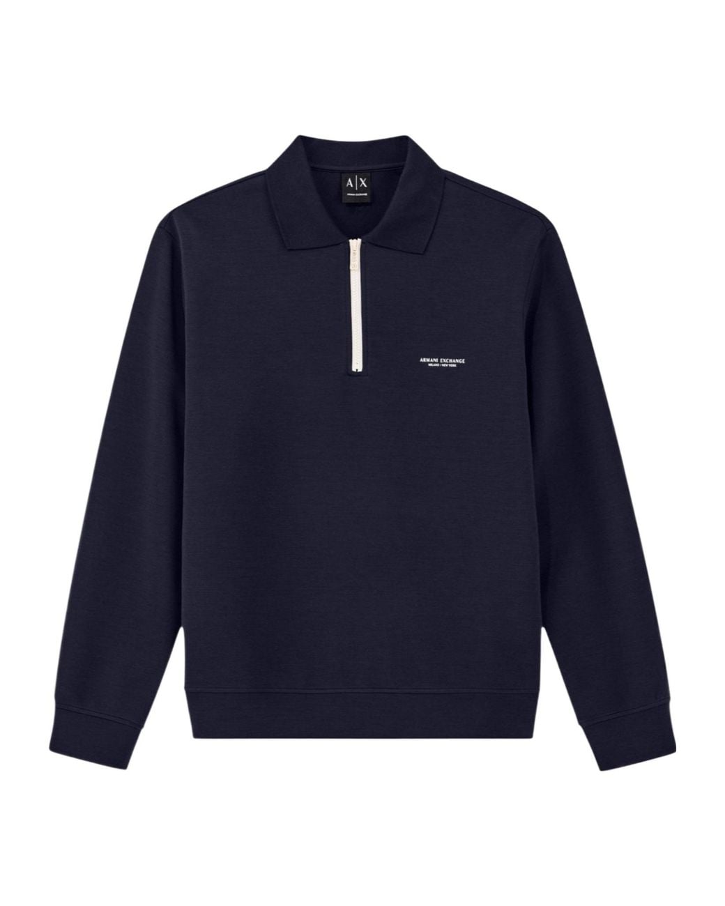 ARMANI EXCHANGE Blue Long-Sleeve Sweatshirt for men