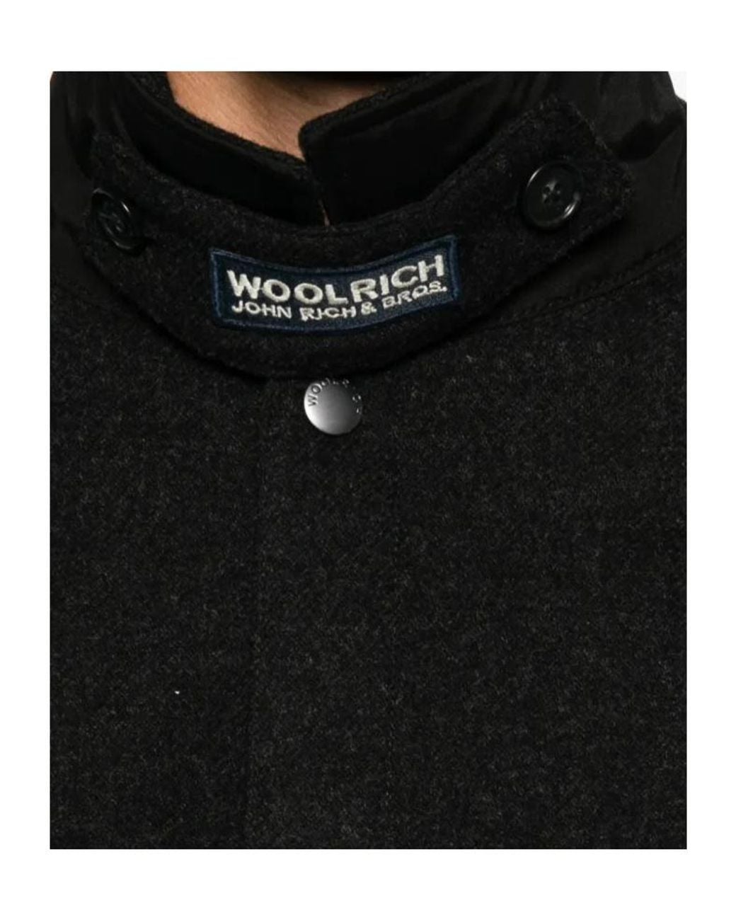 Woolrich Black Button-Up Jacket for men