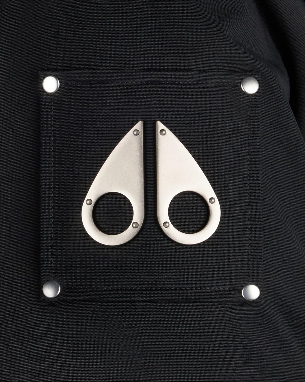 Moose Knuckles Black Hooded Zip-Up Parka for men