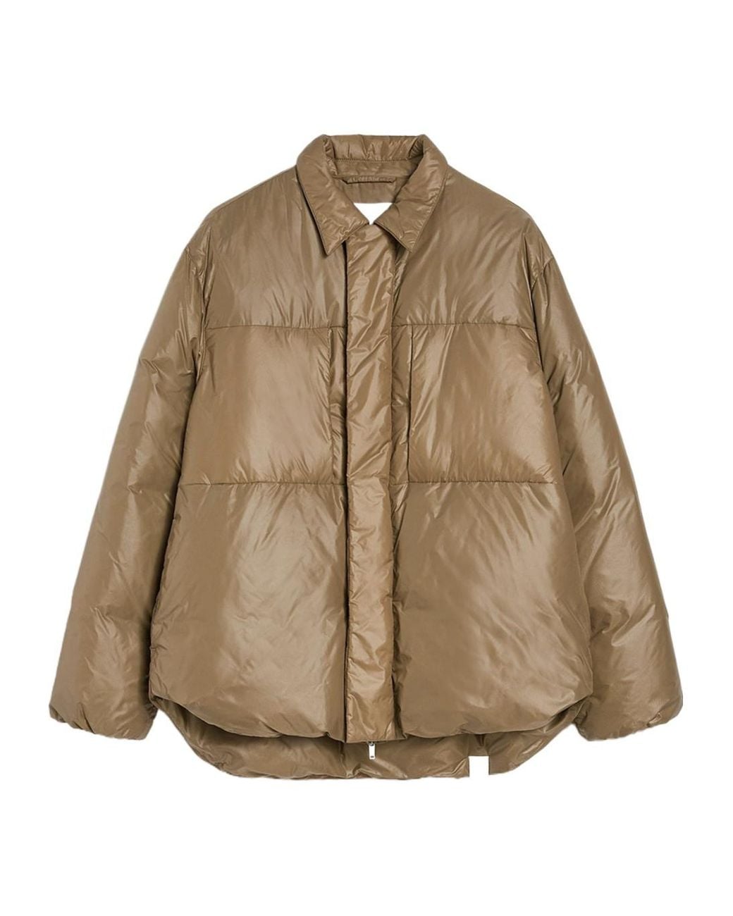 Jil Sander Brown Padded Down Jacket for men