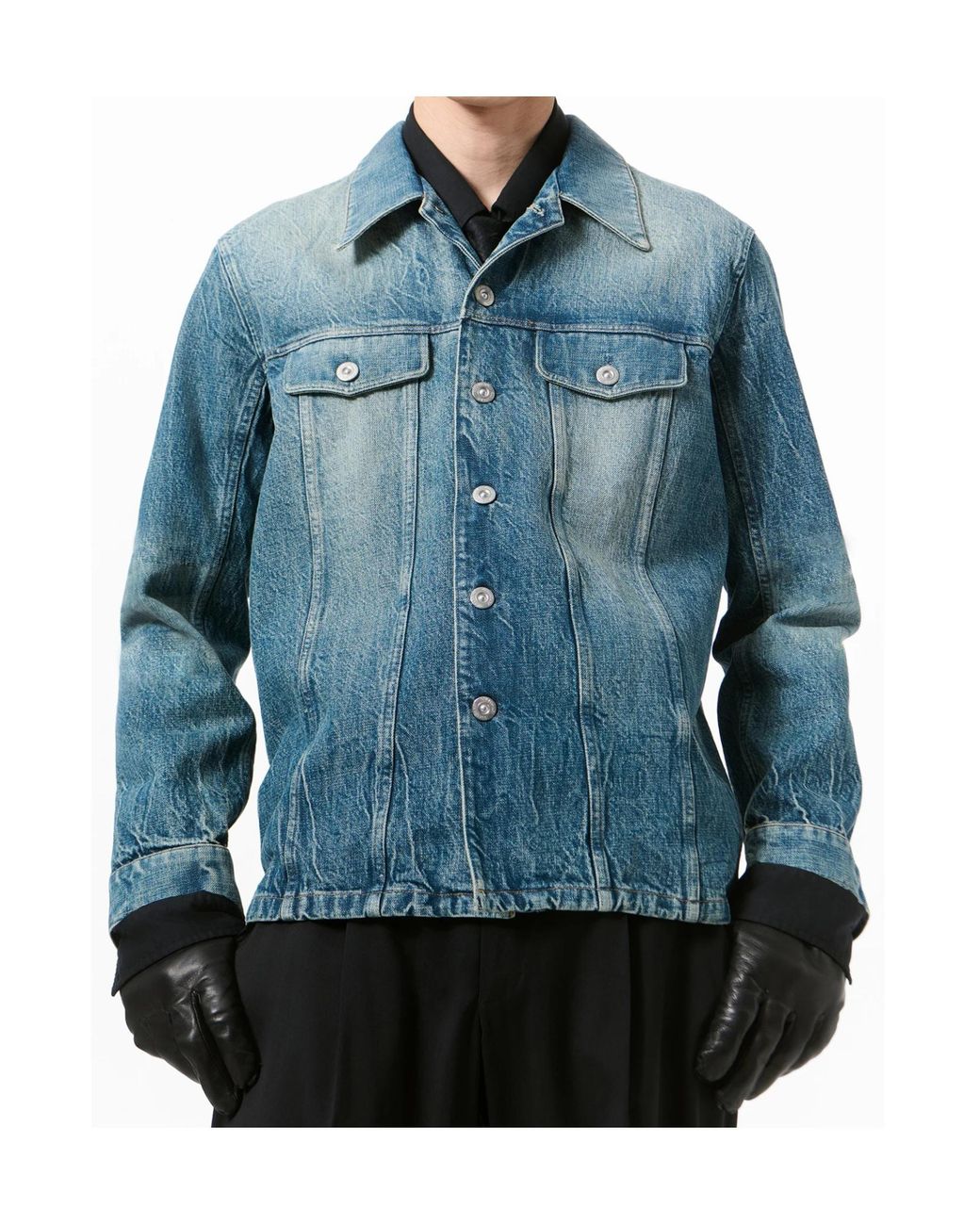 Our Legacy Blue Shackle Denim Jacket for men