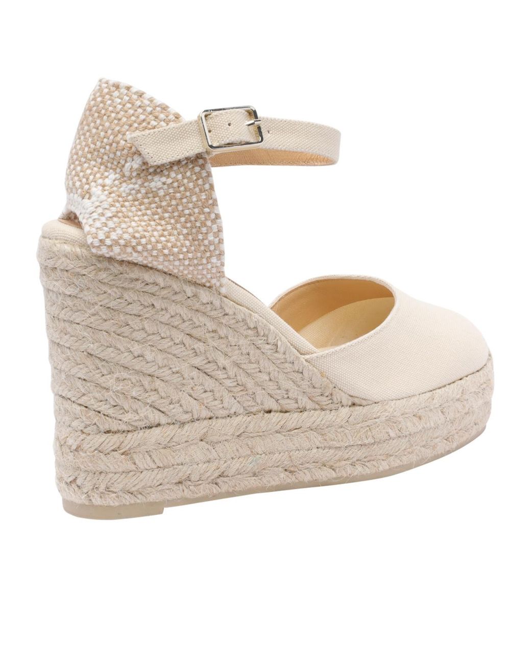 Castaner Metallic Castañer Carol Buckeld Wedge-Heel Espadrilles