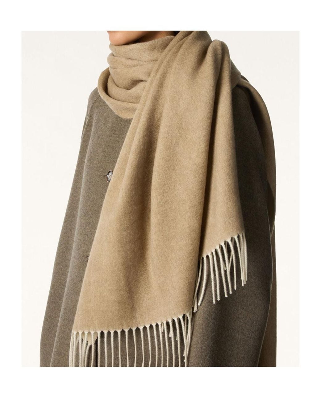Loro Piana Natural Two Tone Stole