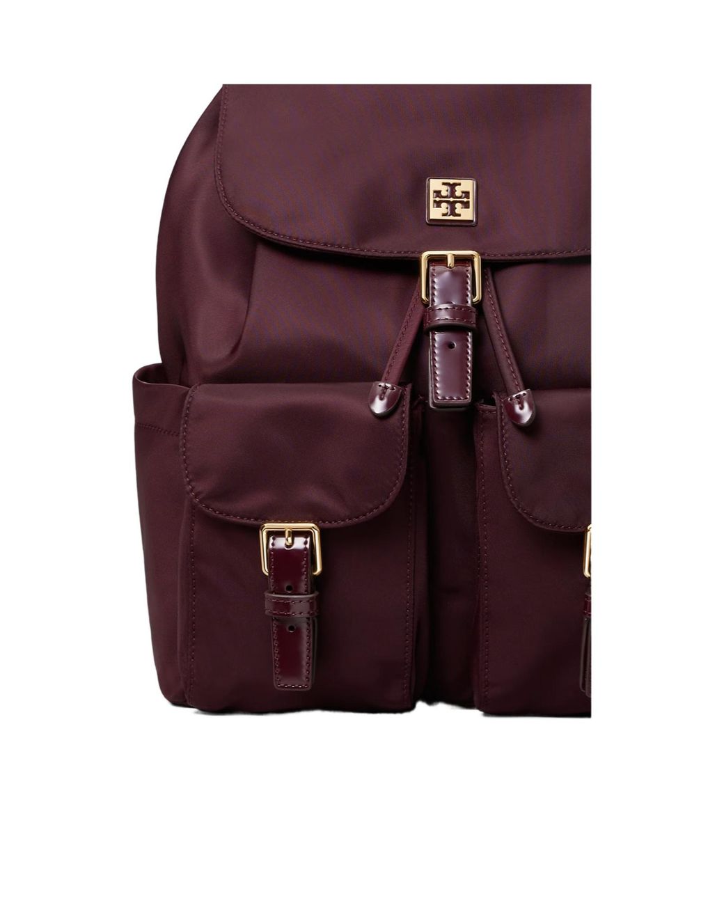 Tory Burch Red Virginia Flap Backpack