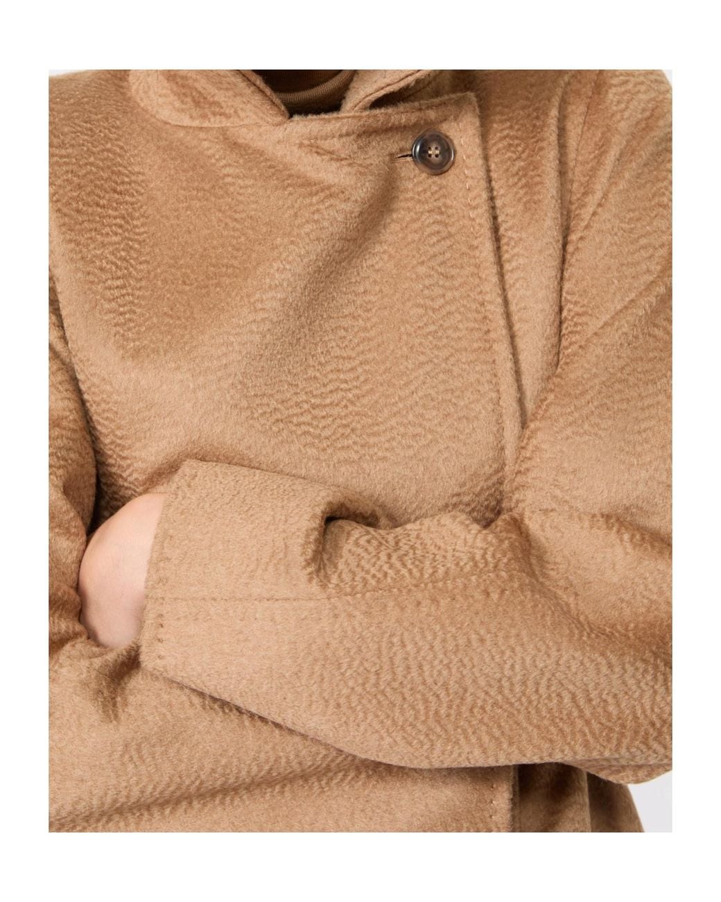 Max Mara Natural Manuela Belted Wrap Coat
