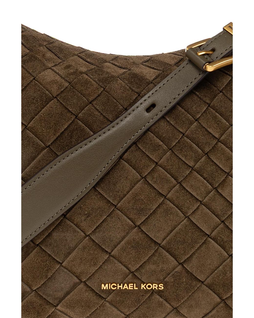 MICHAEL Michael Kors Brown Michael Kors Nolita Woven Shoulder Bag