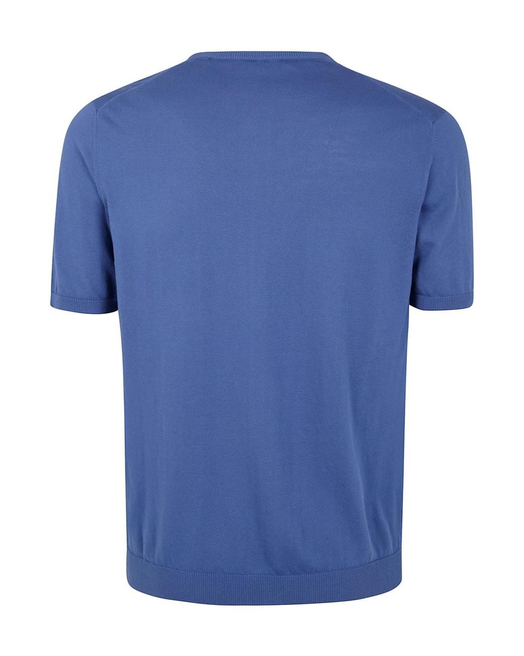 Roberto Collina Blue Short Sleeves Round Neck for men