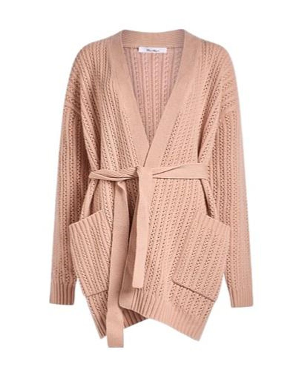 Max Mara Pink Simple Knitted Jacket