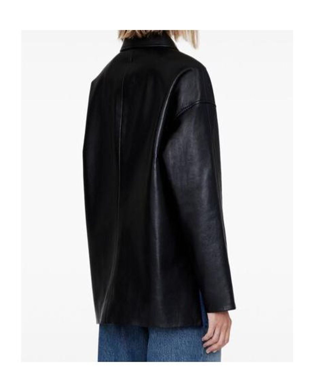 Anine Bing Blue Button-Front Jacket