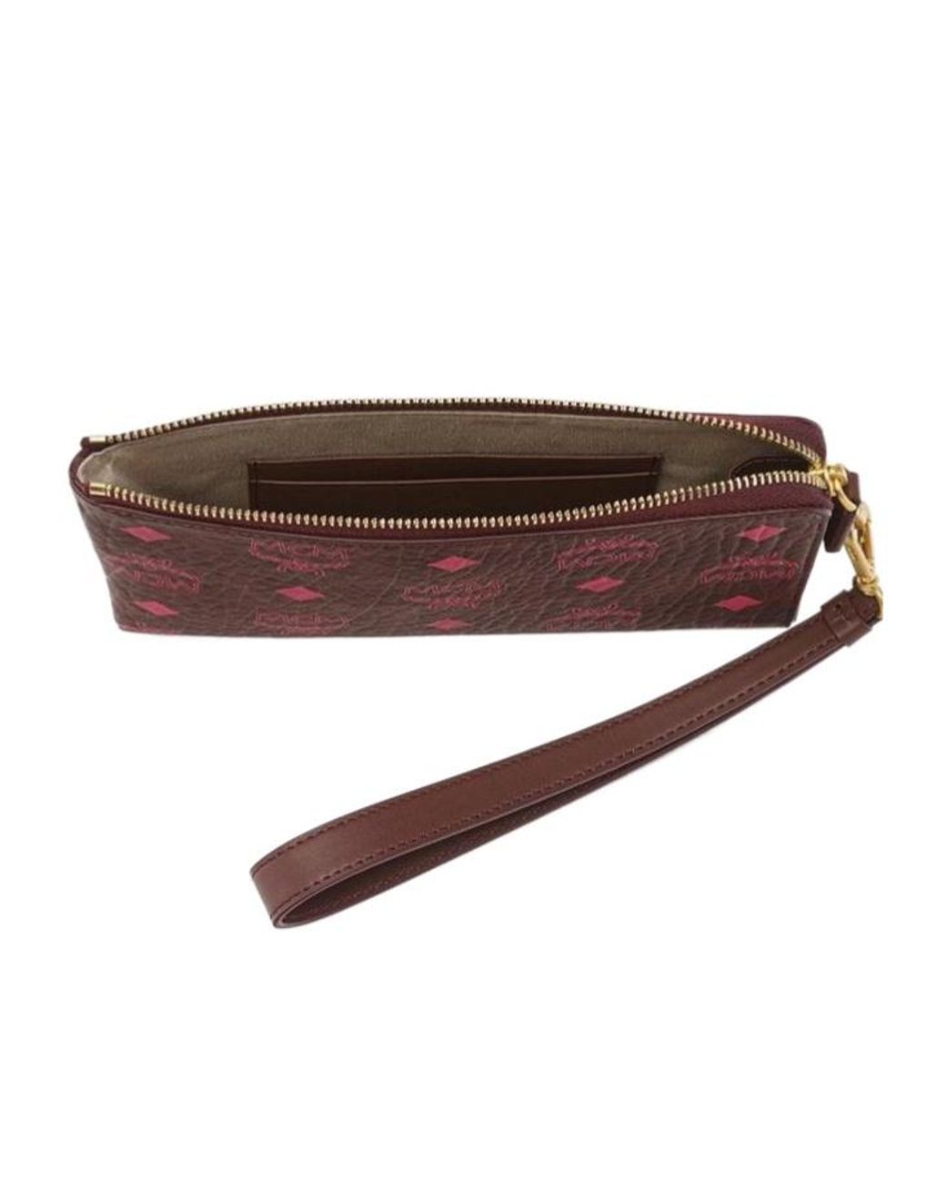 MCM Red Ottomar Travel Pouch for men