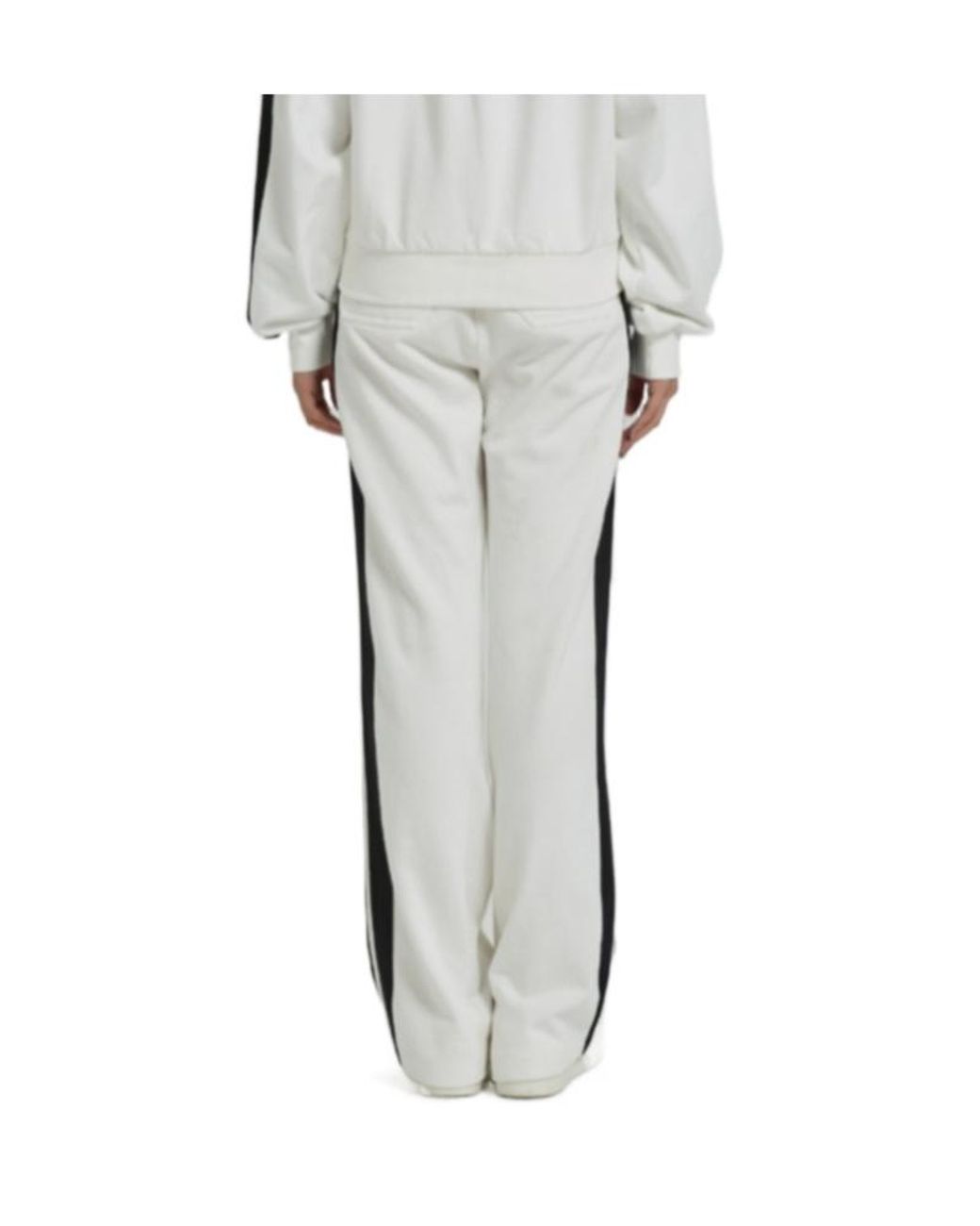 Marissa Chiara White Webbing Sweatpants