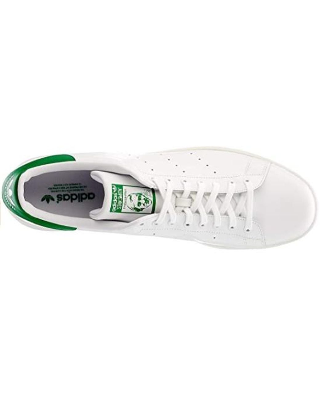 Adidas White Stan Smith Lace-Up Sneakers for men