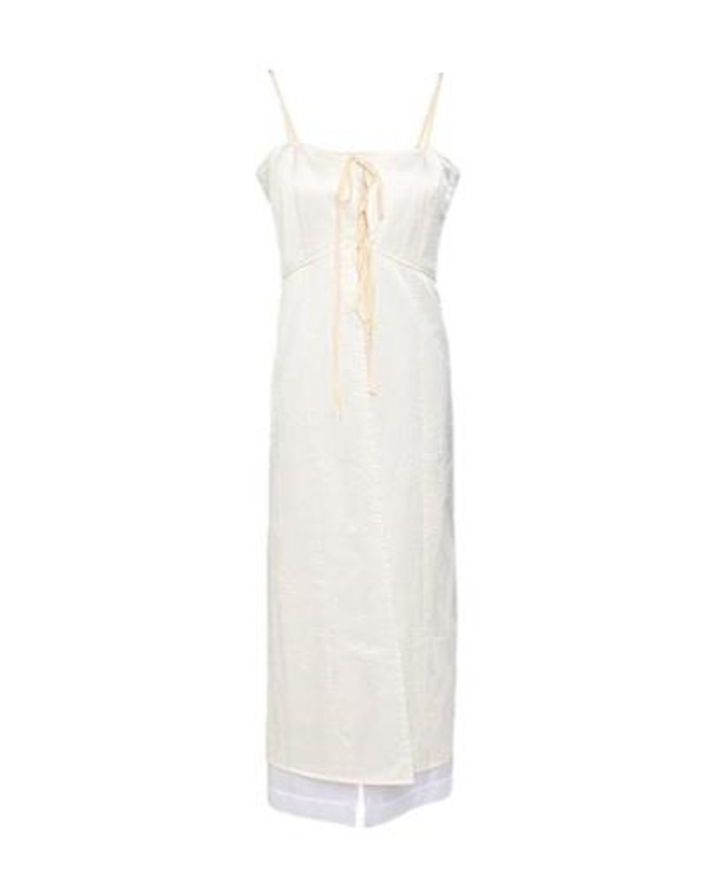 MM6 by Maison Margiela White Satin Flare Skirt