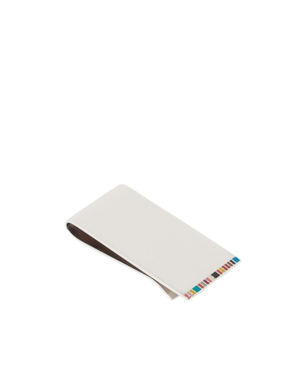 Paul Smith White Striped Logo Embossed Wallet for men