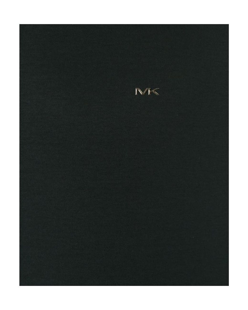 Michael Kors Black Logo Embroidered Crewneck T-Shirt for men
