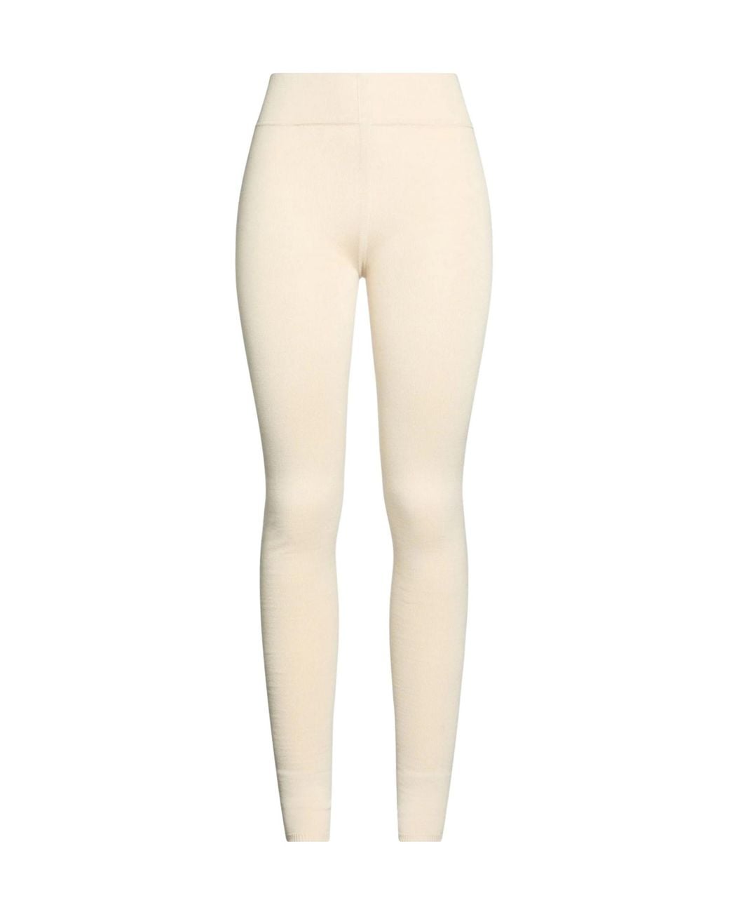 Rick Owens Natural Solid-Color Wool Leggings