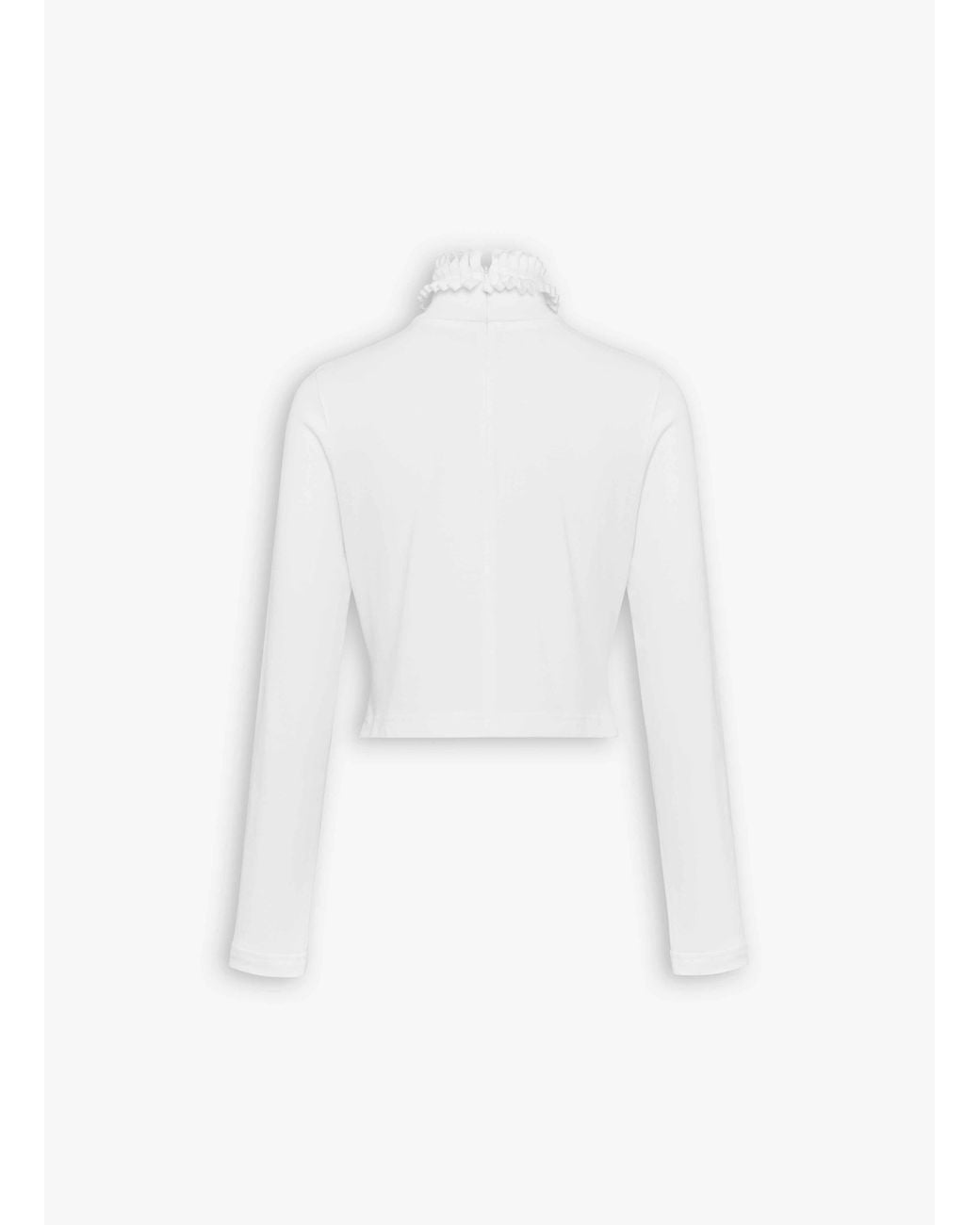 Alaïa White Alaïa Cropped T-Shirt