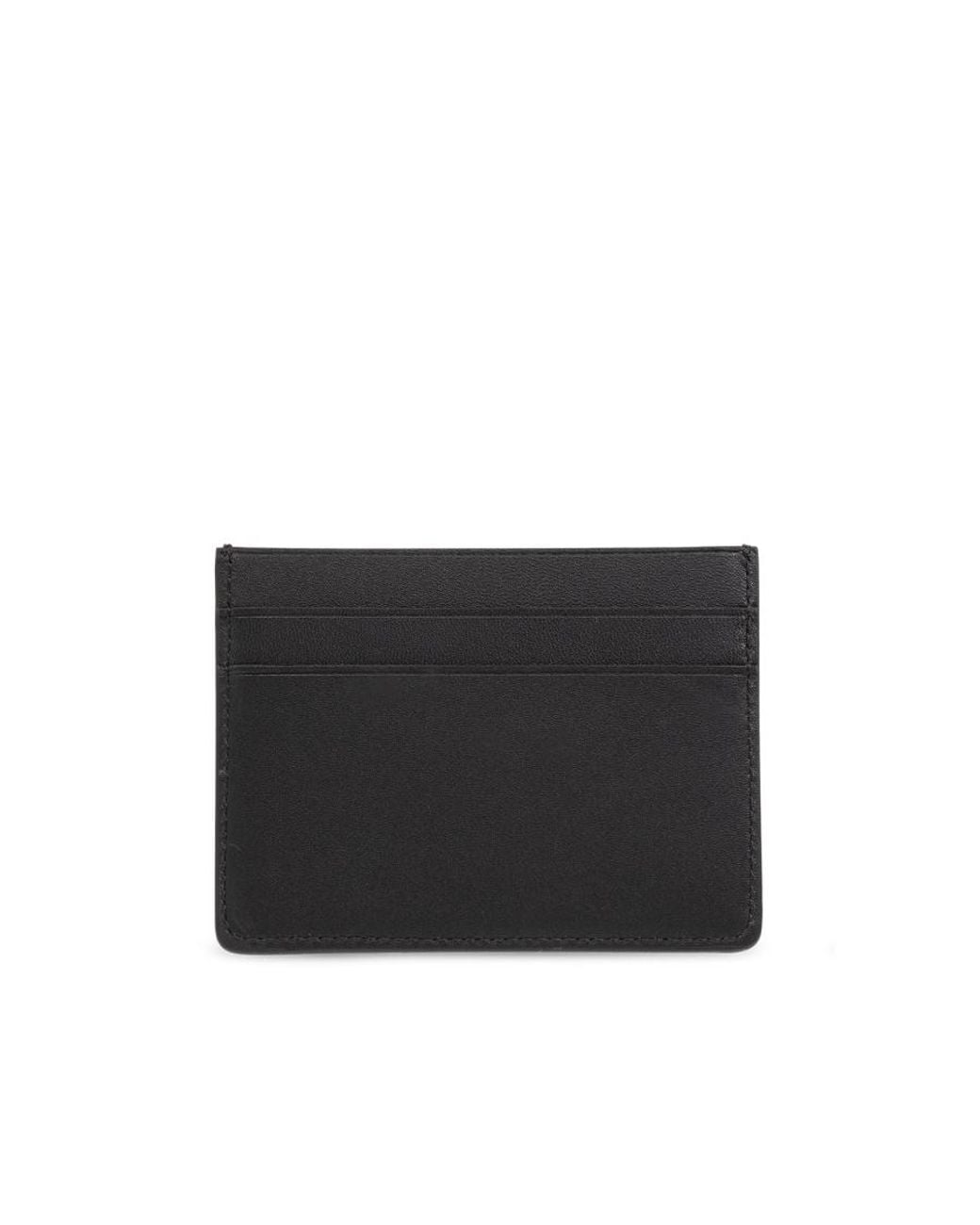 Jil Sander Black Logo Embossed Card Holder
