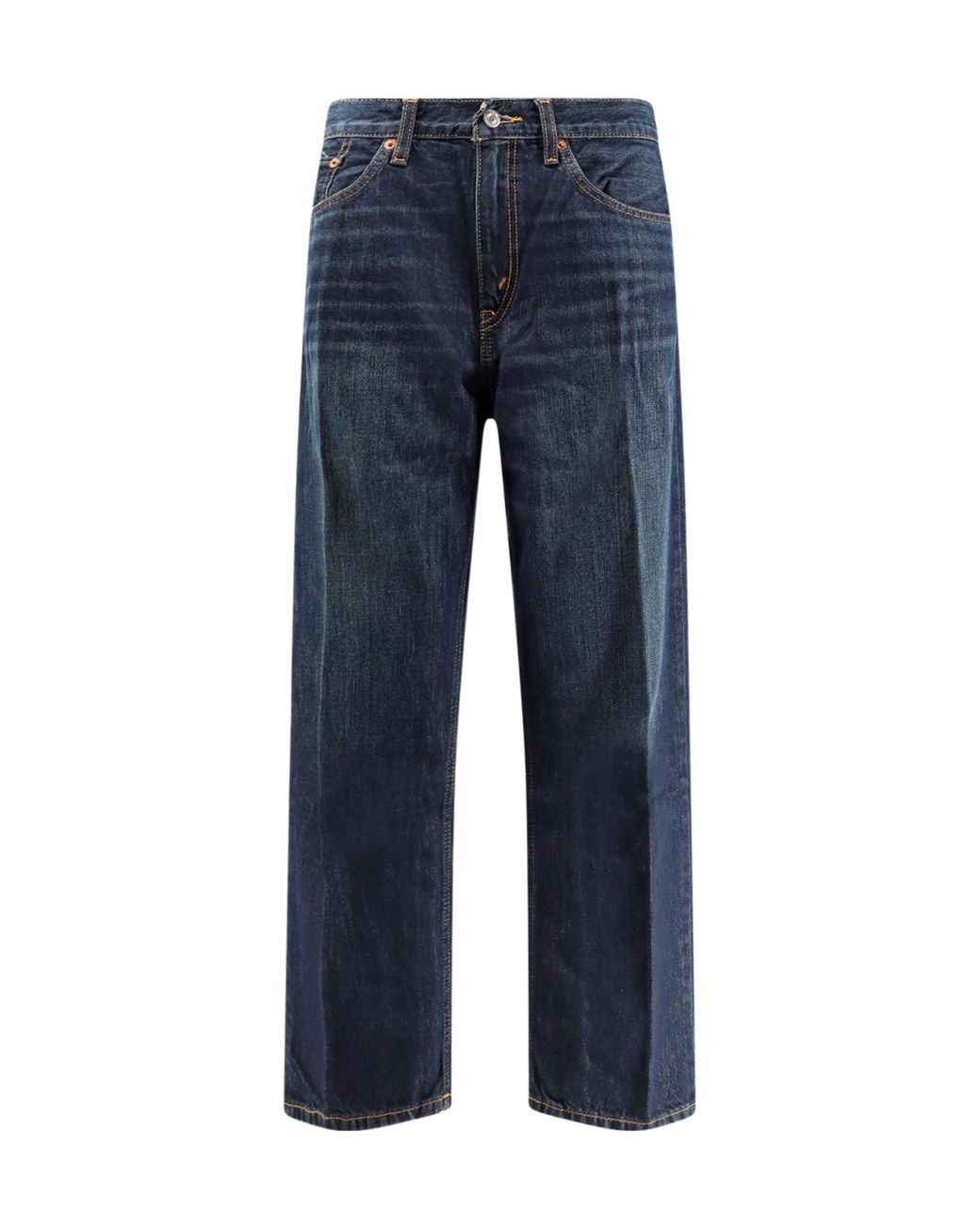 Re/done Blue Ollie Straight-Leg Jeans
