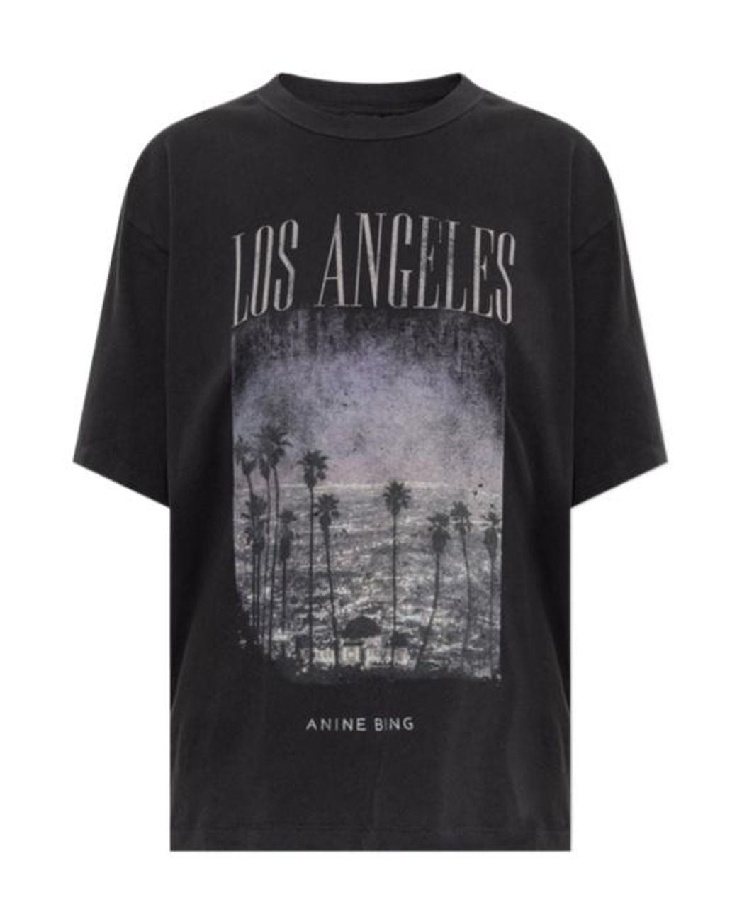 Anine Bing Black Short-Sleeved T-Shirt