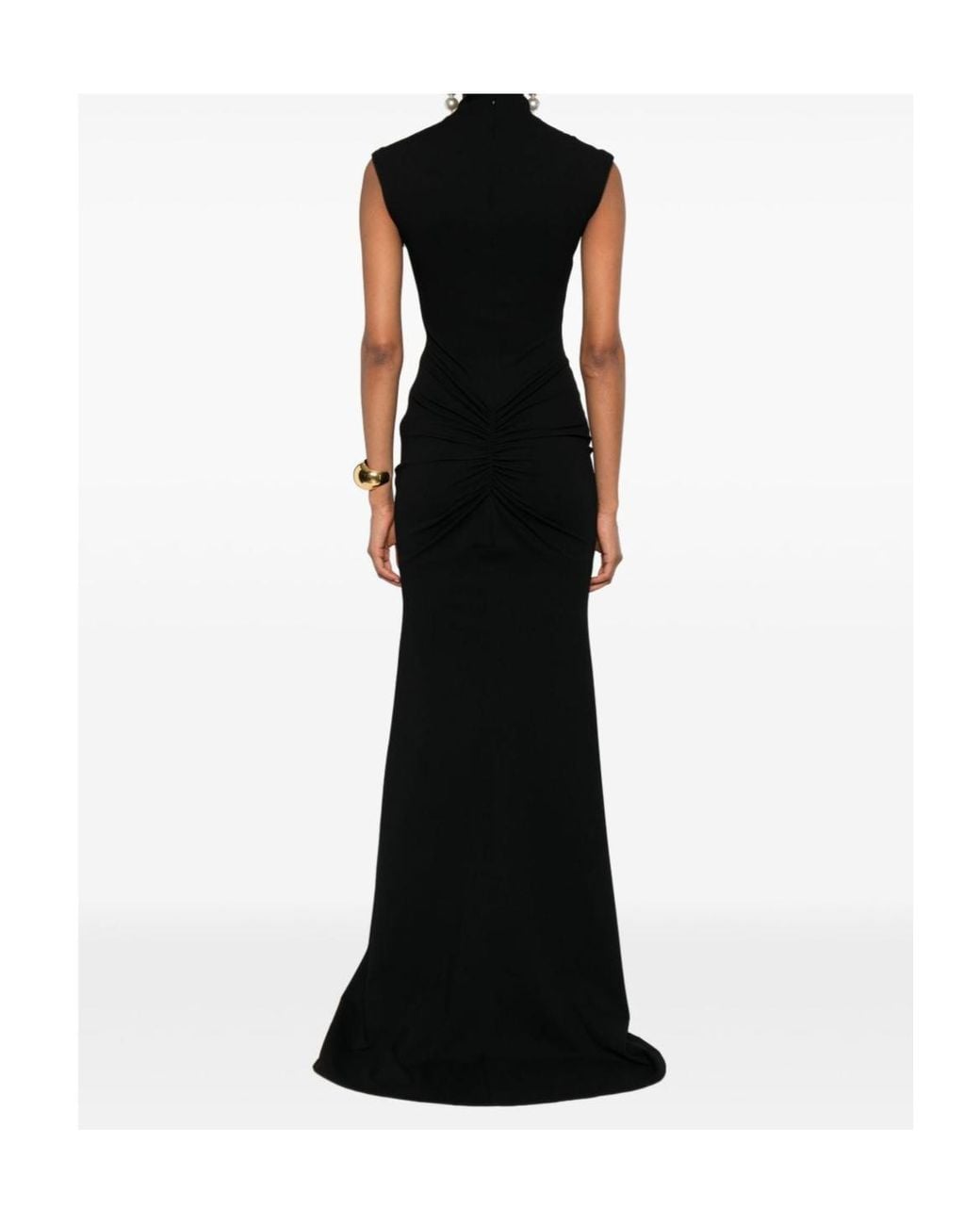 Jacquemus Black Figure-Hugging Maxi Dress