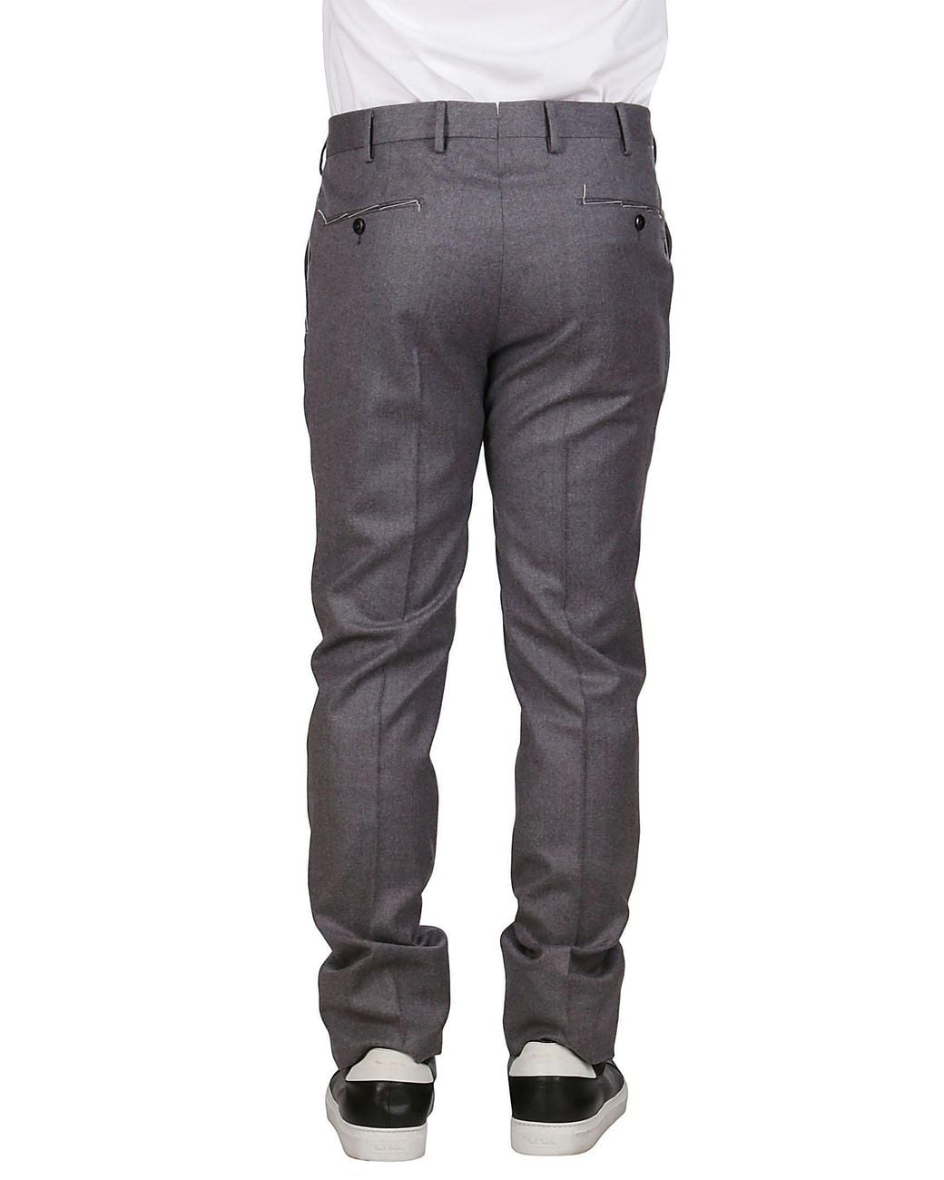 PT01 Black Pt Torino Straight Leg Tailored Trousers for men