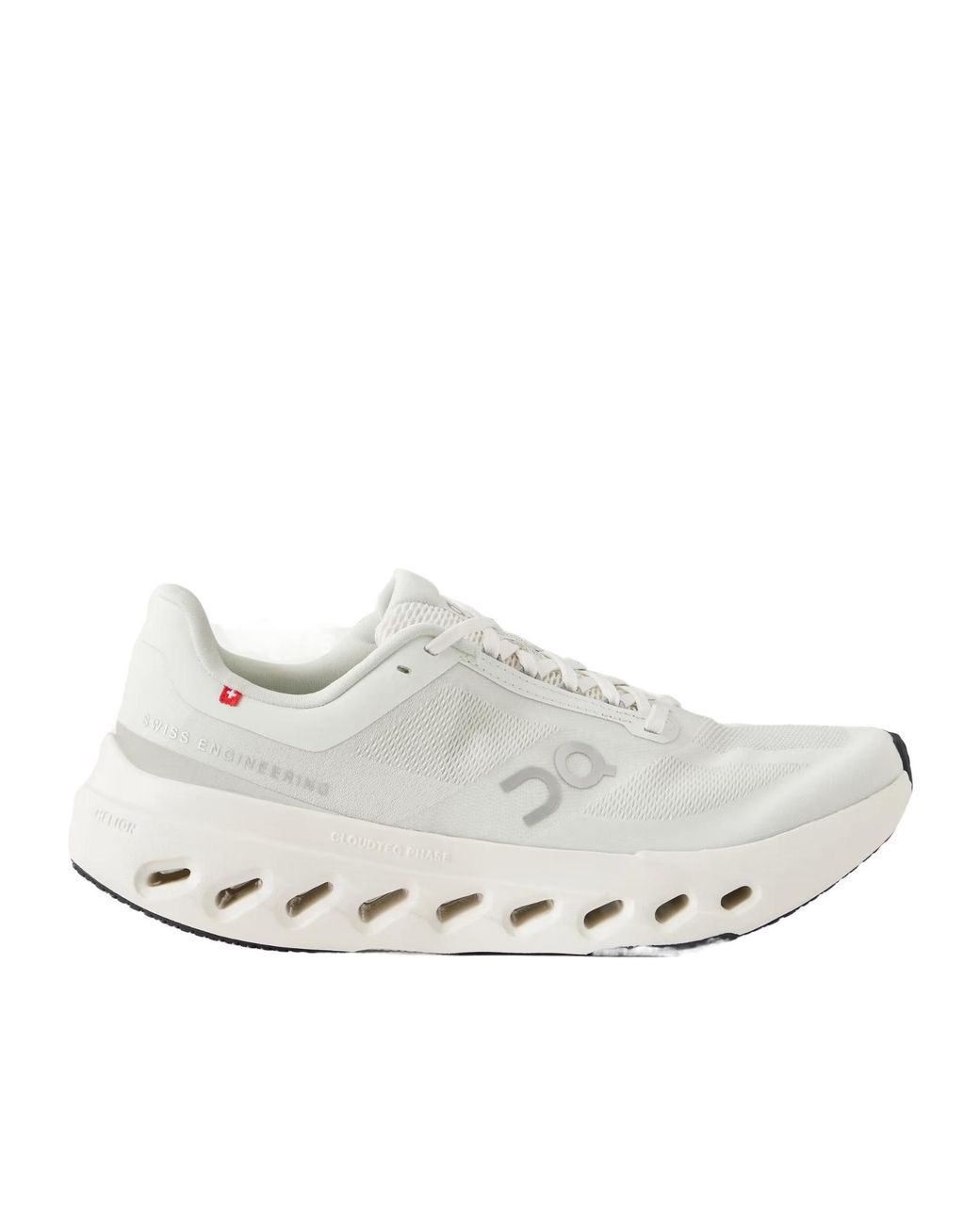 On Shoes Gray Rubber-Trimmed Mesh Sneakers