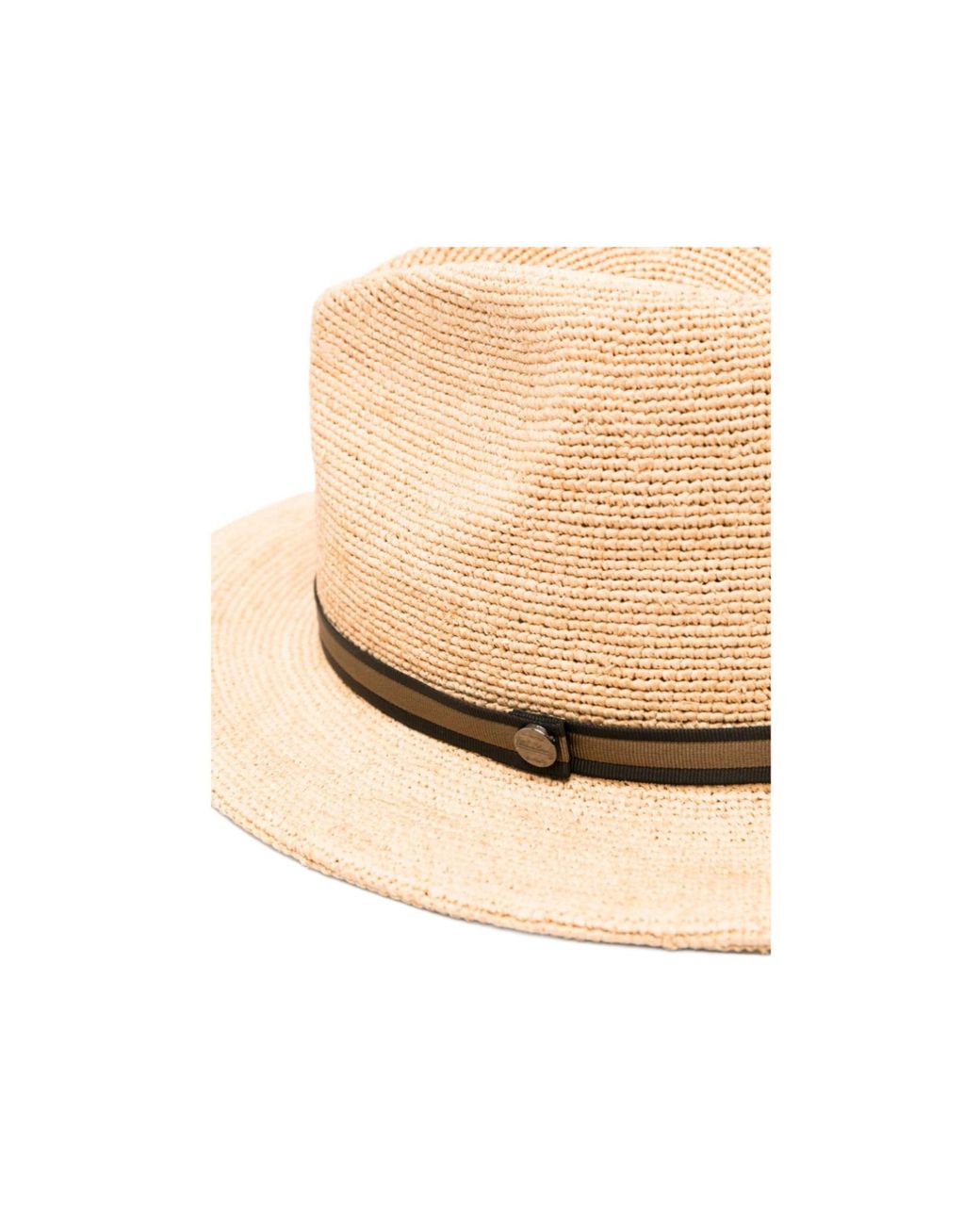 Borsalino Natural Ribbon Straw Hat for men