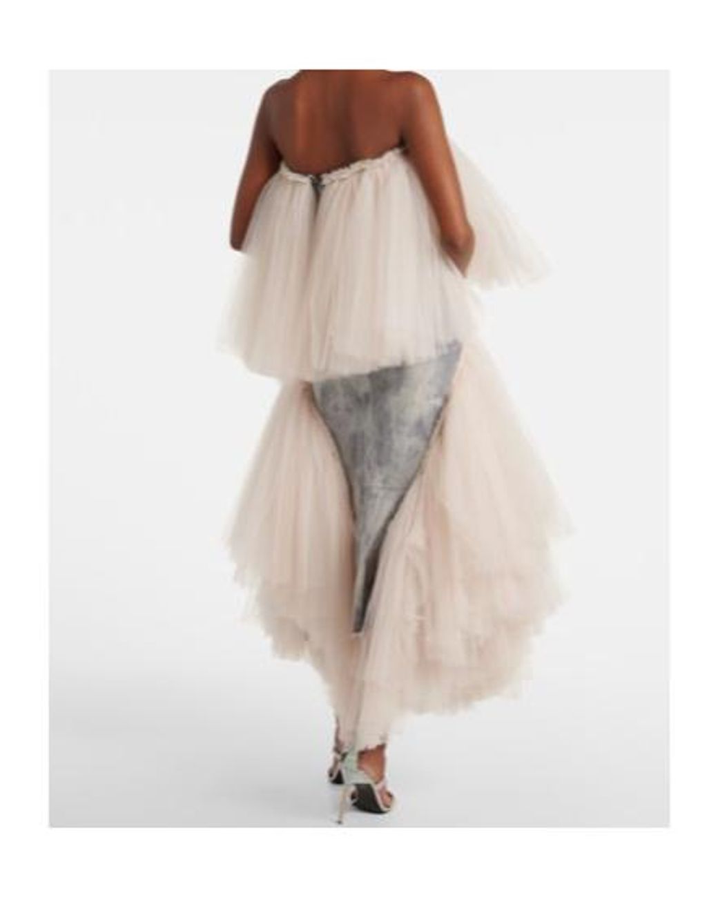 Maticevski Natural Tulle Top
