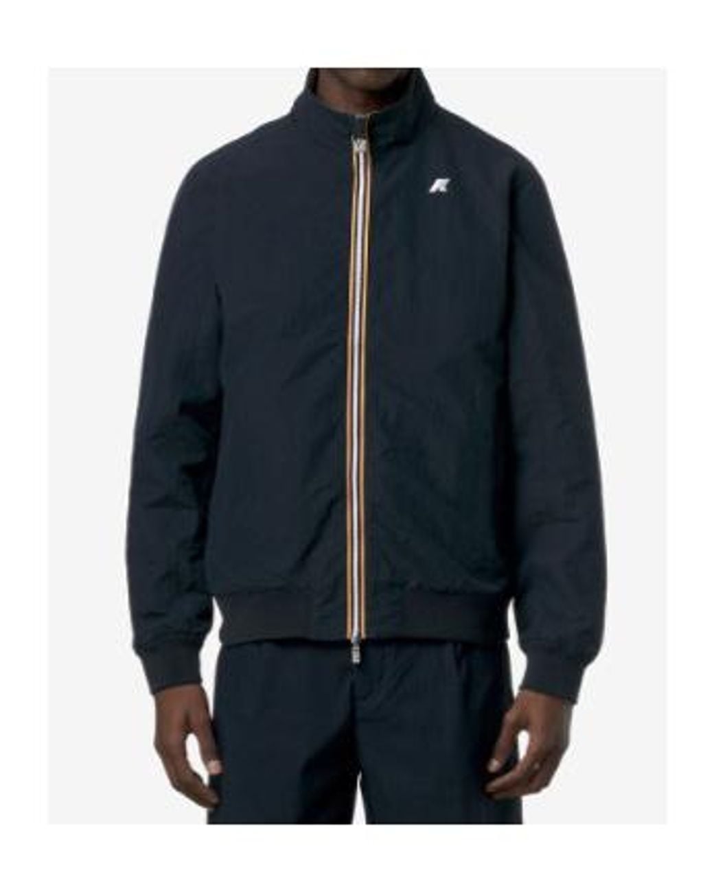 K-Way Blue Reversible Zip-Up Jacket for men