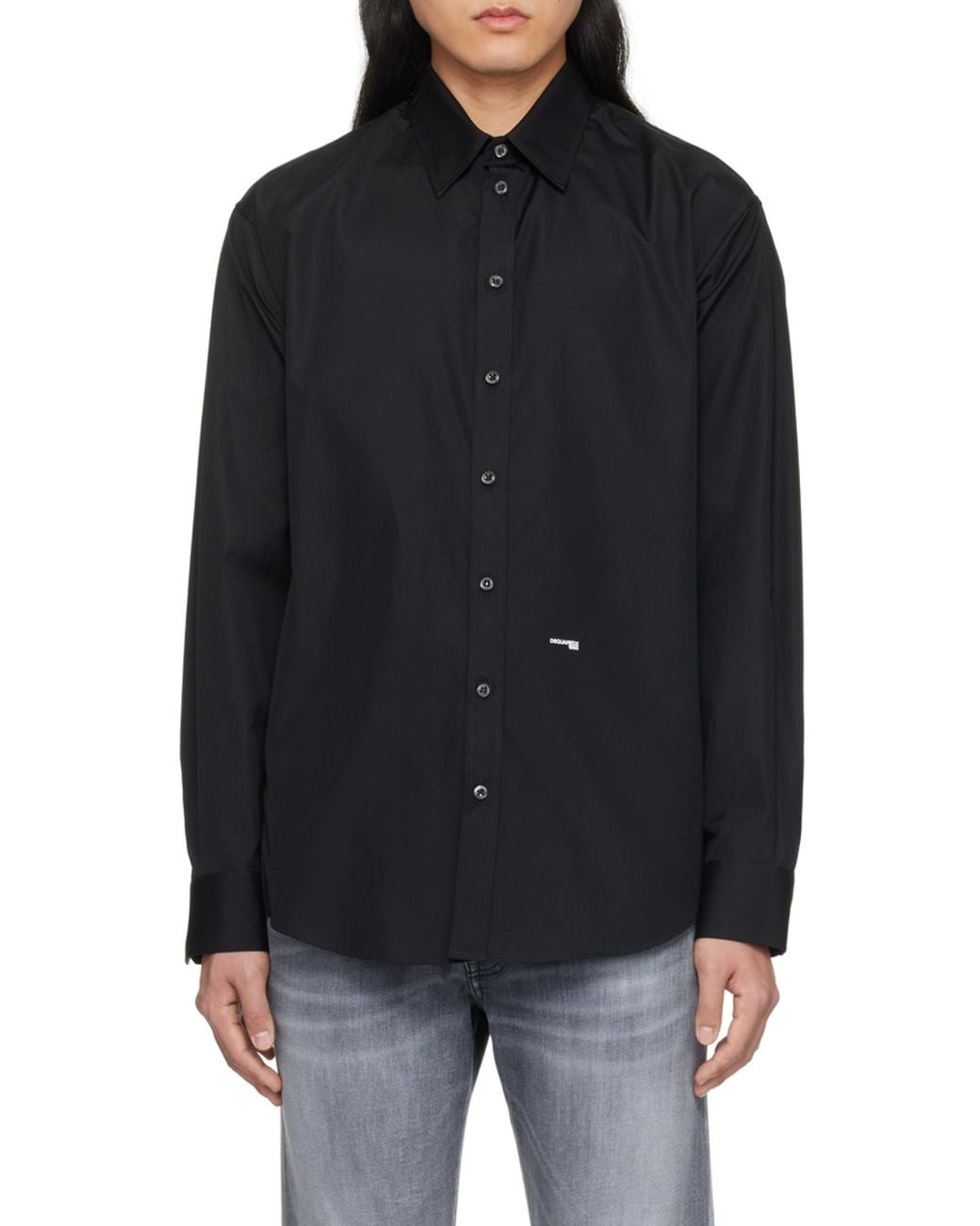 DSquared² Blue Buttoned Long-Sleeved Shirt for men