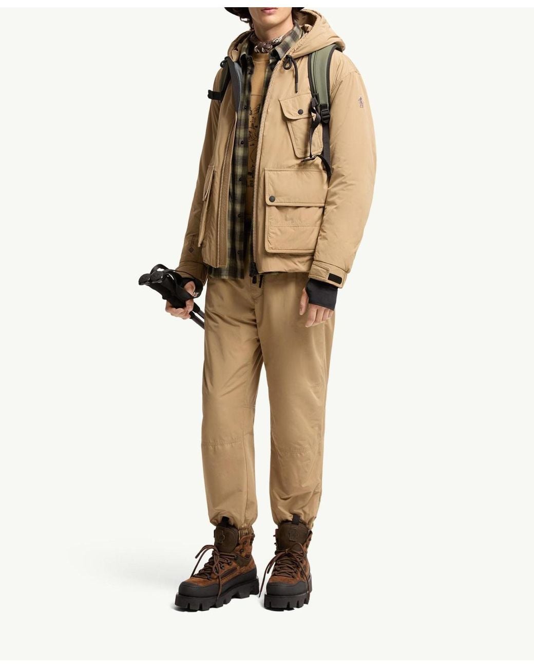 Moncler Natural Ober Short Padded Jacket for men