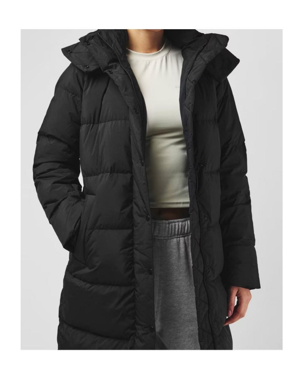 lululemon athletica Black Wunder Puff Long Down Jacket