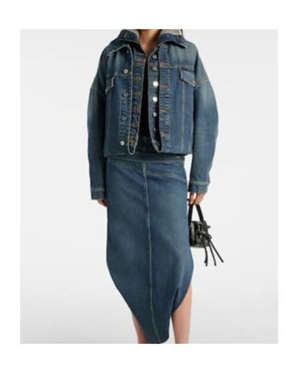 Jean Paul Gaultier Blue Button-Down Denim Jacket