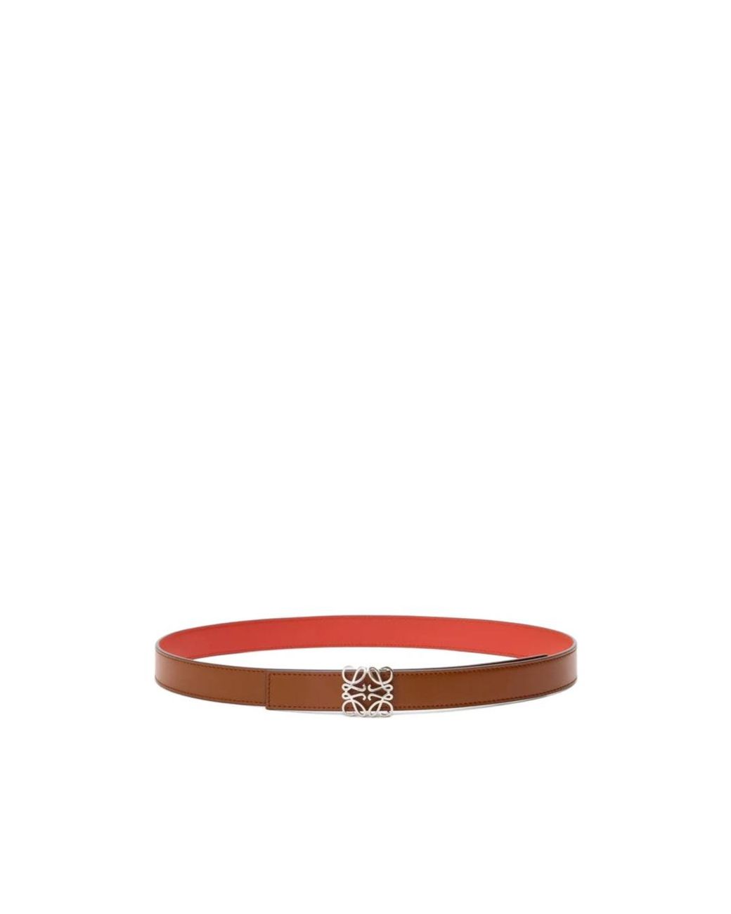 Loewe White Anagram Reversible Belt
