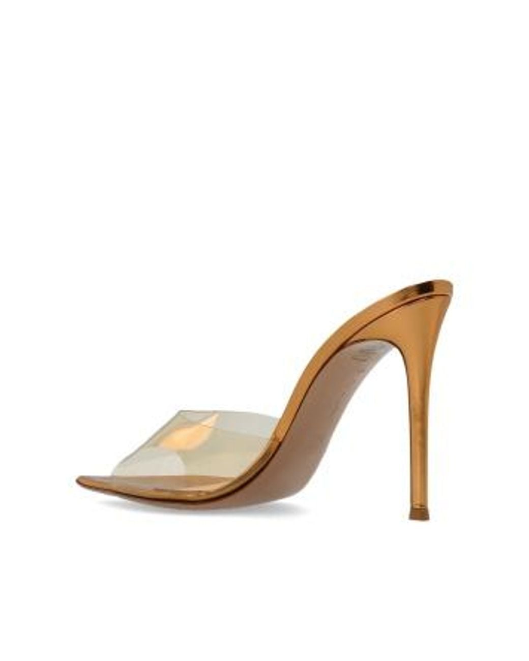 Gianvito Rossi White Elle Pointed Toe Slip-On Mules