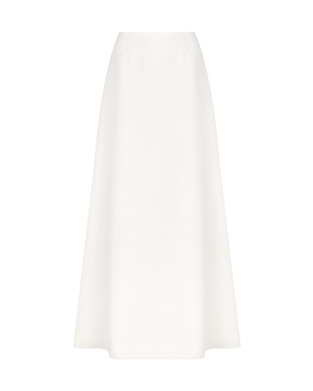 Dior White Long Flared Skirt