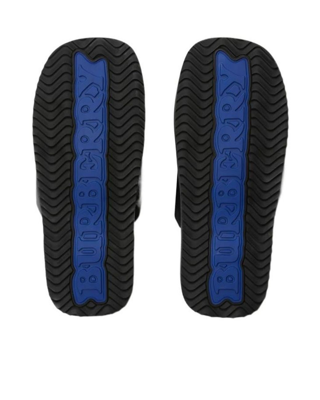 Burberry Black Ekd Embossed Slab Slip-On Slides