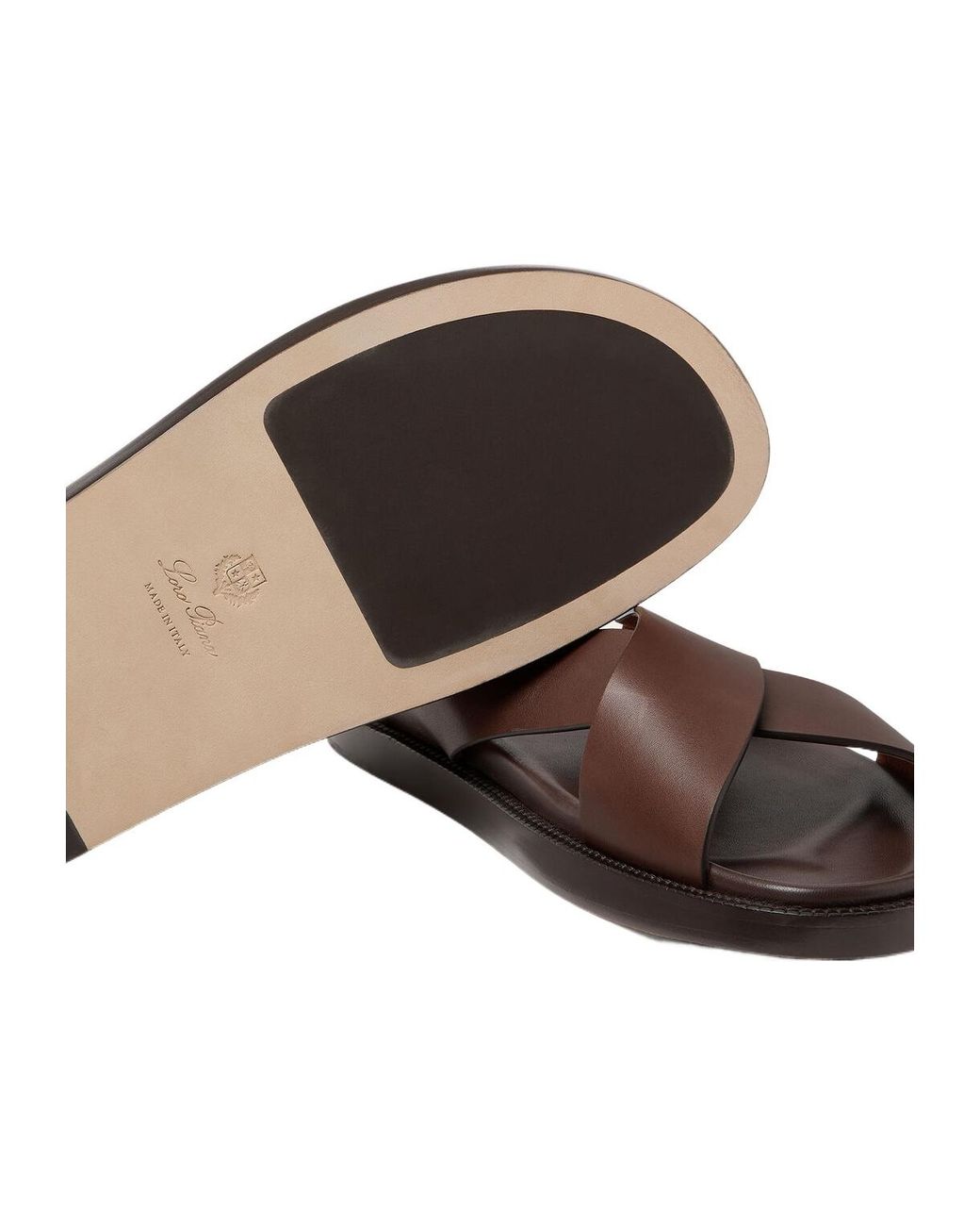 Loro Piana Brown Riviera Slide Walk for men