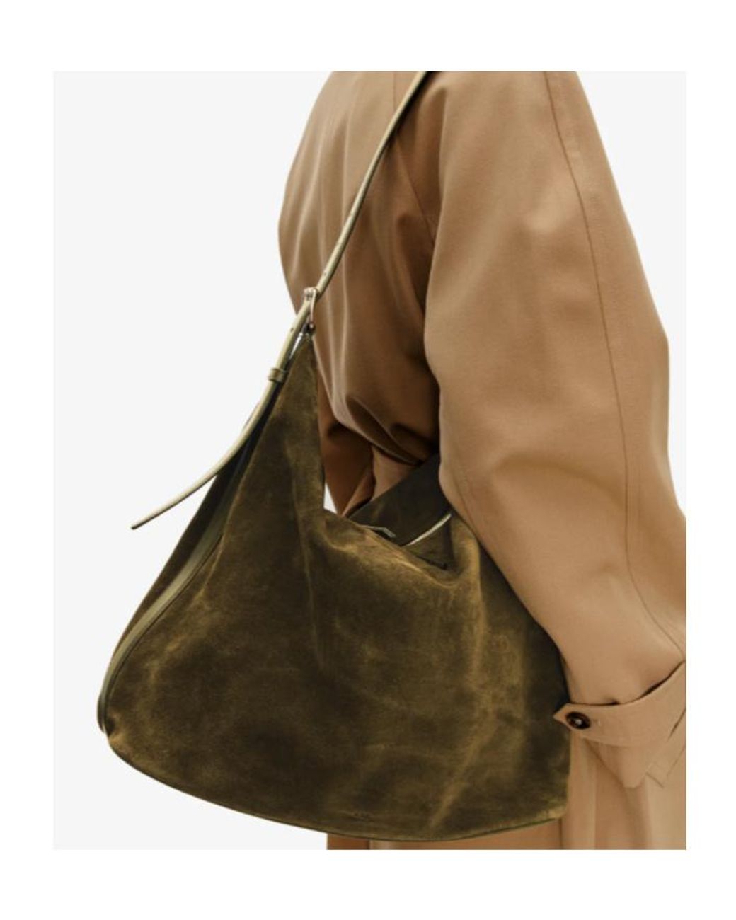 A.P.C. Brown Vera Maxi Square Shoulder Bag