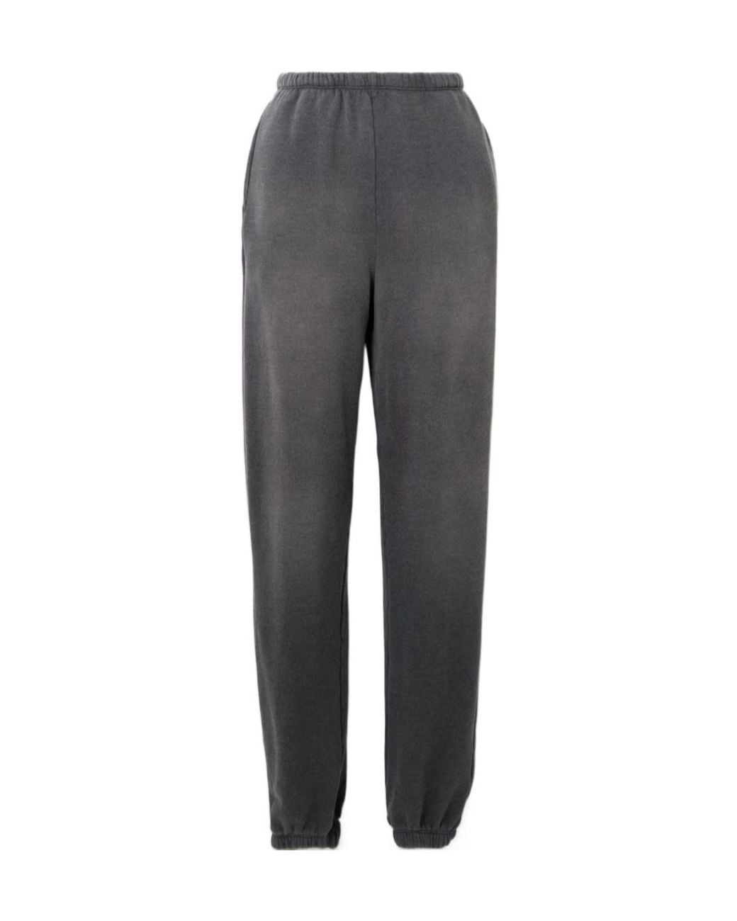 Re/done Gray Hanes 80S Cotton-Blend Jersey Track Pants
