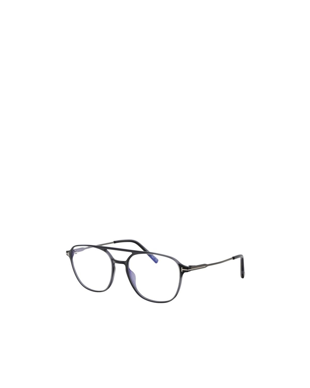 Tom Ford White Pilot-Frame Acetate Glasses for men
