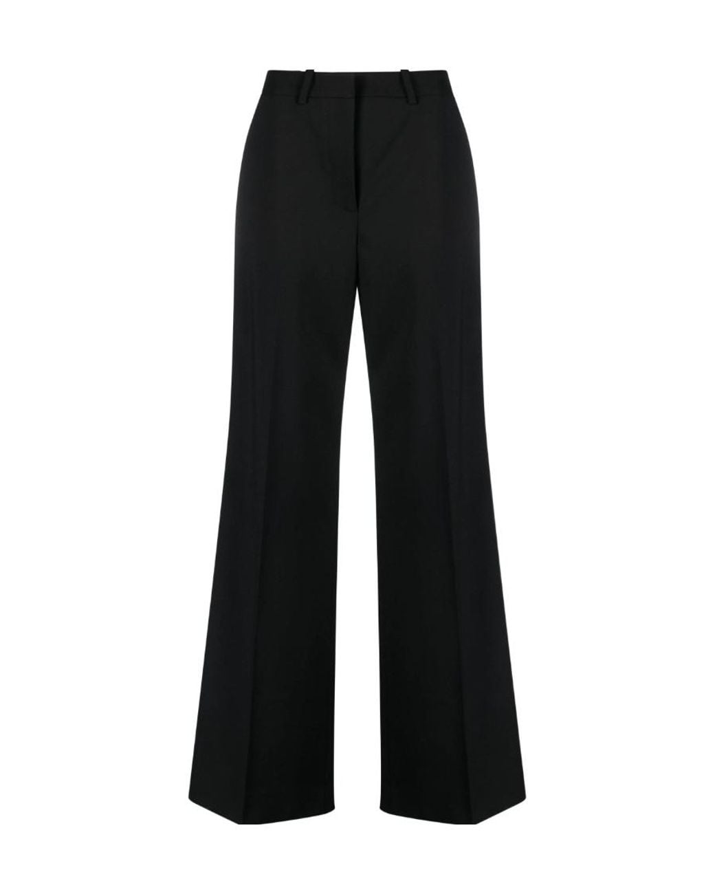 MARINE SERRE Black Mid-Rise Trousers