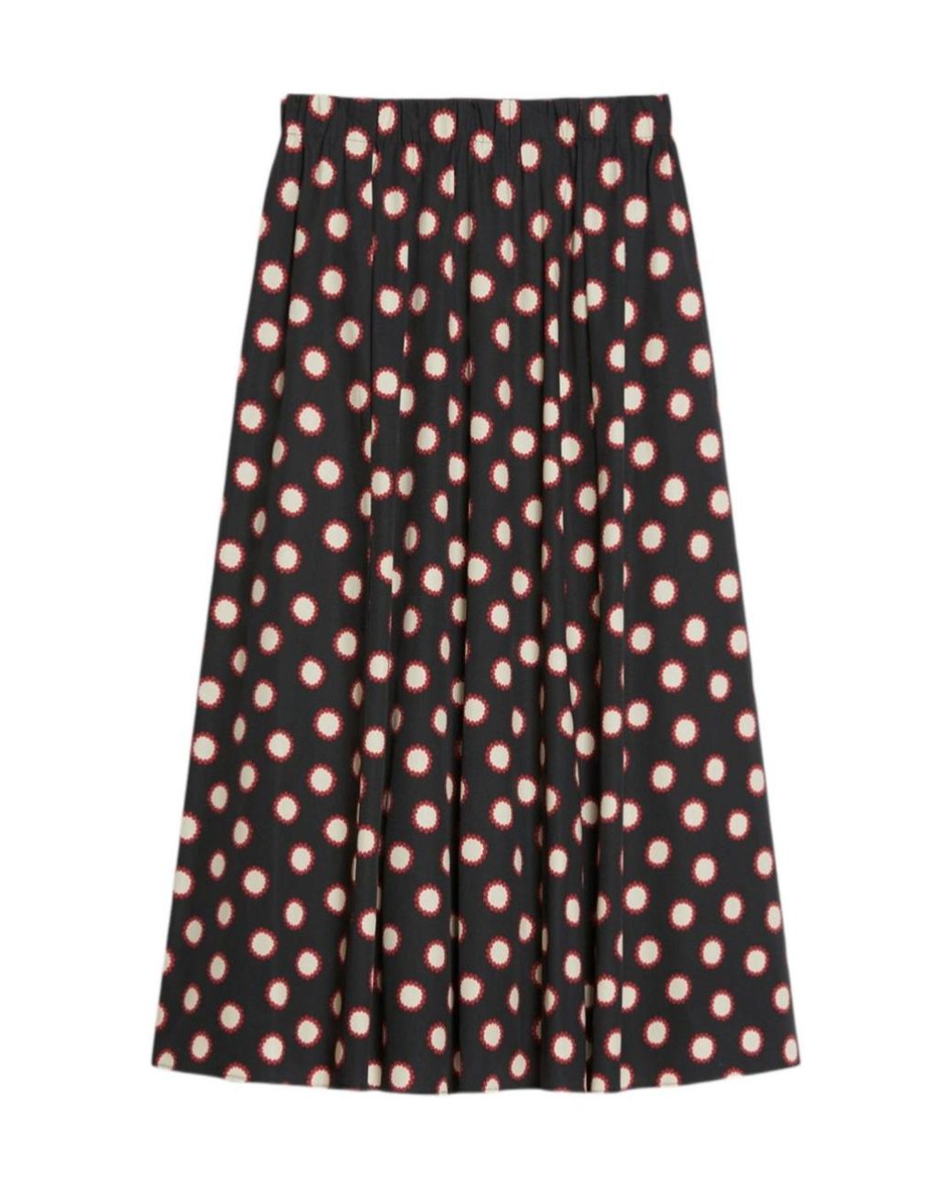 iBlues Black Printed Skirt