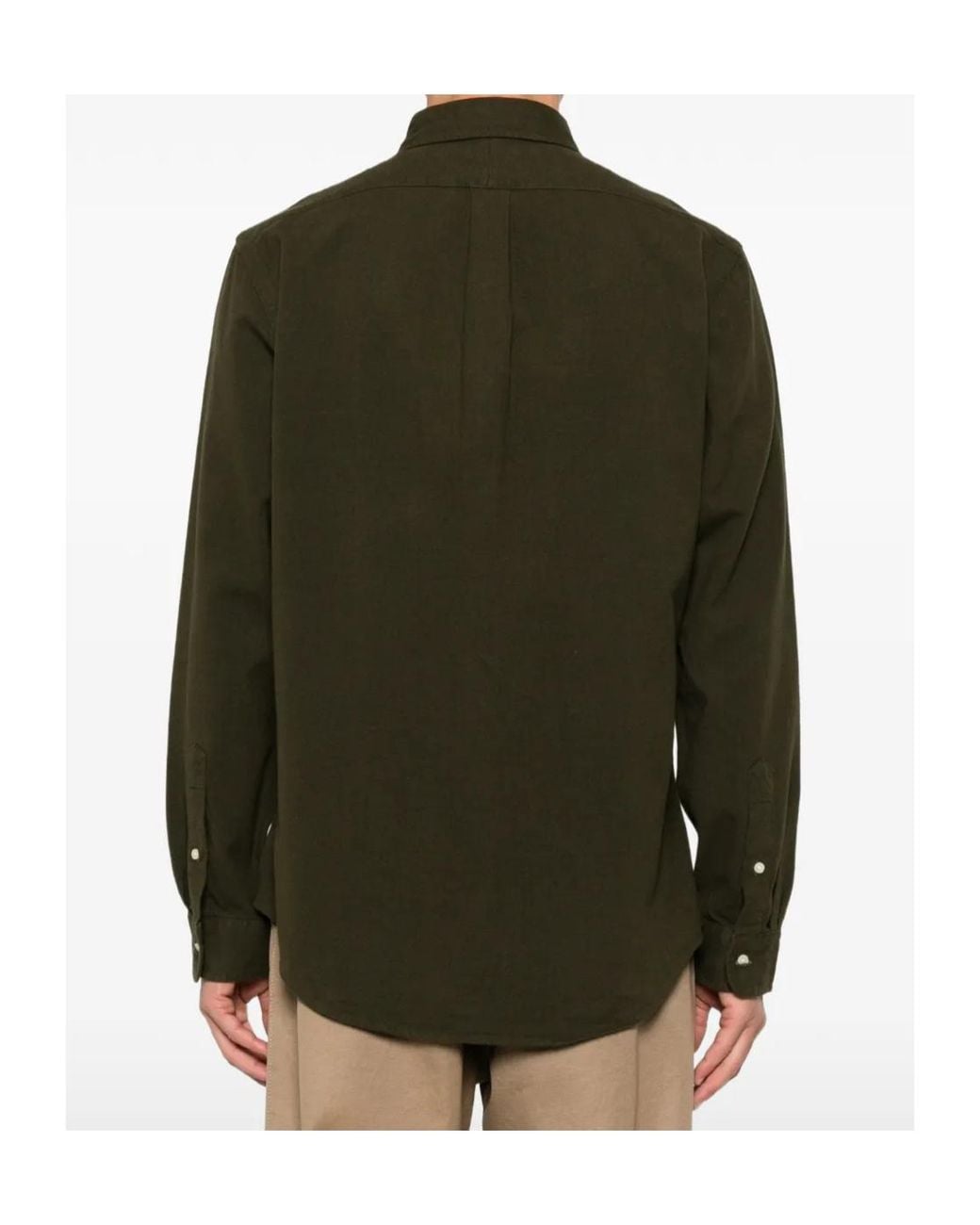 Polo Ralph Lauren Green Button-Down Collar Shirt for men